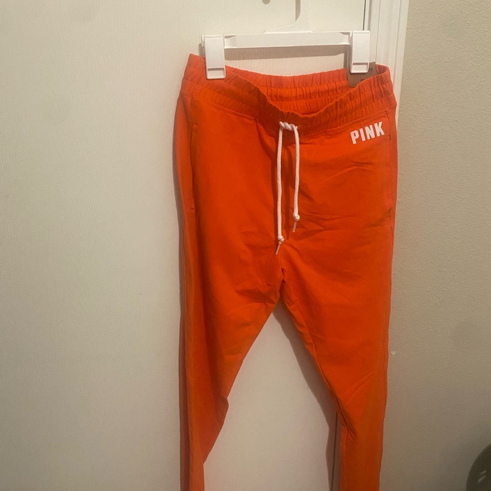 PINK Orange Jogger Pants